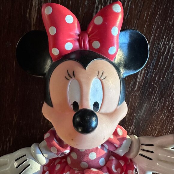 Vintage Minnie Mouse Applause Doll 9" With Polka Dot Dress & Bow - Picture 5 of 10